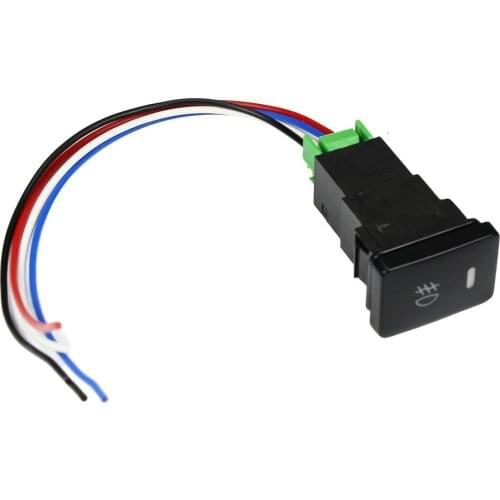 YUNPICAR Factory Style 4-Pole 12V Push Button Switch With LED Background Indicator Lights For Fog Lights DRL LED Light Bar