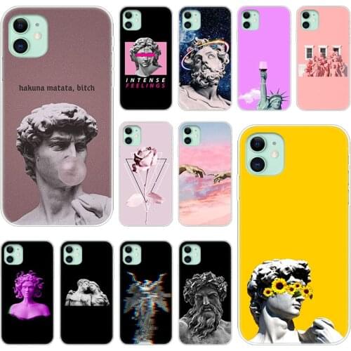 Alternative statue David art Silicone Phone Case for Apple iPhone 12 Mini 11 Pro XS Max X XR 6 6S 7 8 Plus 5 5S SE 2020 Cover