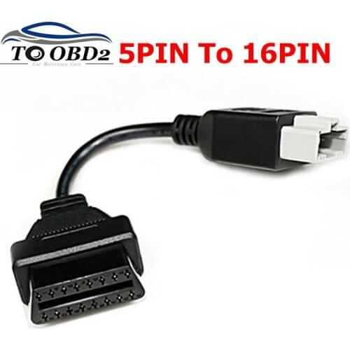 Car Diagnostic Connector OBD1 Fit for Honda 5Pin Connector Extension Cable For Honda 5 Pin to 16 Pin Female Adapter