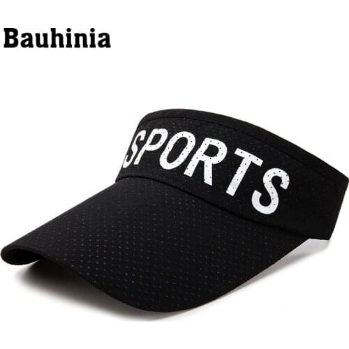 Bauhinia 2020 Summer Adjustable Cap Empty Top Hat Outdoor Sports Hiking Sun Visor Hats Caps for Women Men