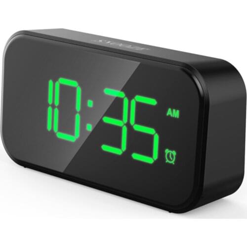 Alarm Clock 6 Brightness Adjustment Table Clock 2 Time Display Dual Digital Alarm Clock With Snooze Electronic Desk LED Clocks