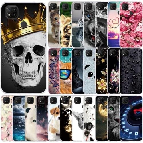 Phone Case For Xiaomi Redmi 9C NFC Case Silicone Cute Cartoon Soft TPU Capa Fundas For Xiaomi Redmi 9C Redmi9C Case Cover