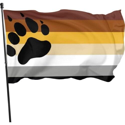 LGBT Bear Brotherhood Flag Vivid Color and UV Fade Resistant Banner Perfect Banner for Hanging Indoor/Outdoor