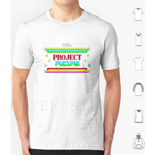 Project Future T Shirt Cotton Men Diy Print Zx Spectrum Retro Pixel Game Computer Video Project Future Space Man Maze Ship