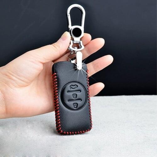 Leather Car Key Cover Case Protection For Chery Tiggo 8 Arrizo 5 pro gx 5x eQ7 Chery tiggo 7Pro 2020 Key Case keychain keyrings