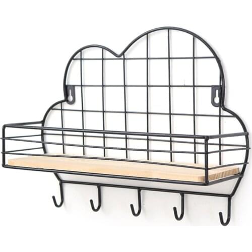 Cloud Storage Hooks Durable Cast Iron Material Creative Decoration Hanging Key Towel Clothes Peg Storages