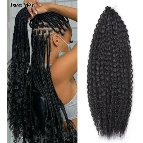 Trend Way Marly Hair Synthetic Afro Yaki Kinky Curly Crochet Pre Stretched Braiding Hair Extensions For Women For Kids Black Bug