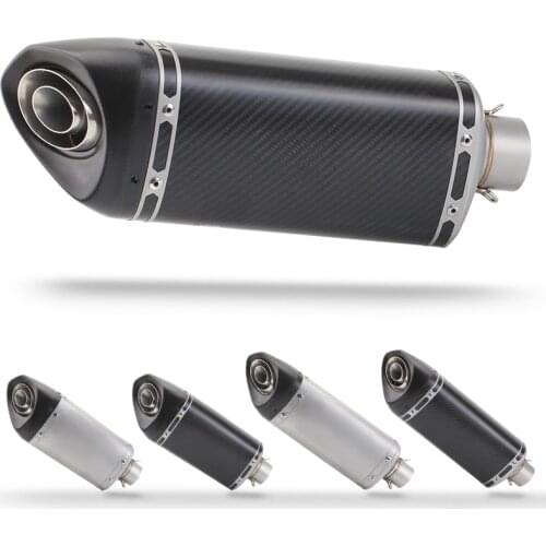 Motorcycle Modified Exhaust Muffler Escape Pipe For GSXS750 GSX-S750 FZ1 R6 R15 R3 ZX6R ZX10 k6 duke390 duke200 tmax500
