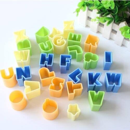 New Baking 26 pc/set Alphabet Font Biscuit Cookie Cutter Letter Fondant Tool Ice Topper Cake Mold Decorating Pastry E780