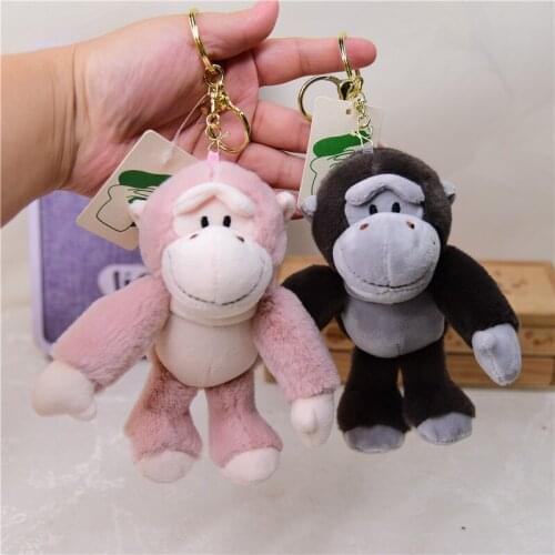New Cute Creative Cartoon monkey Pendant very lovely Plush High Quality keychain Soothing doll christmase interesting gift
