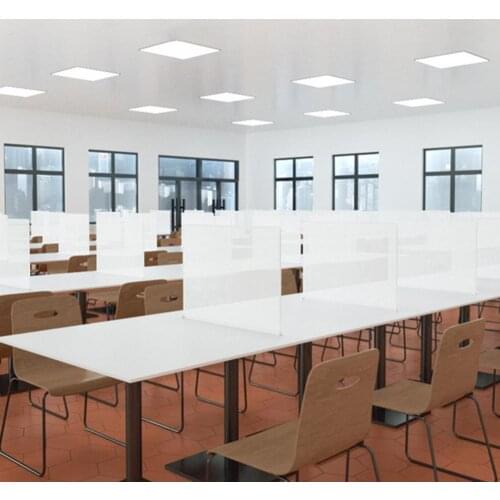 1set Kitchen Resin Table Partition Board Screen Transparent Removable Clapboard for Kids Classroom Safe Measure