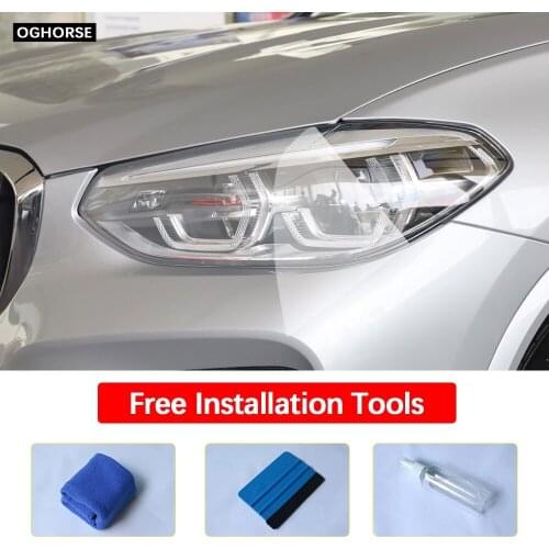 Car Styling For BMW X4 G02 2018-Present Headlight Protective Restoration Transparent Protection Film Sticker Accessories