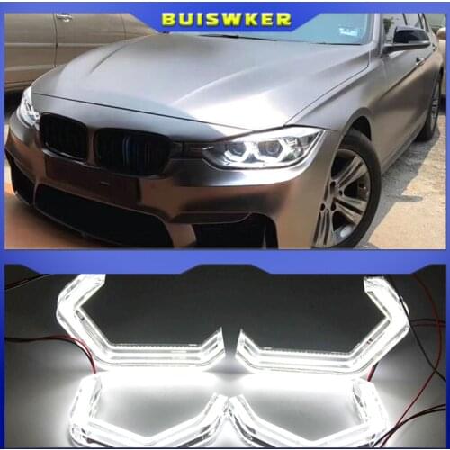 M4 style LED Angel Eyes For BMW M2 ME M4 M5 F10 F12 F13 F18 F30 F31 F32 F33 F34 F35 F36 E46 Cabrio Coupe 2D auto accessory