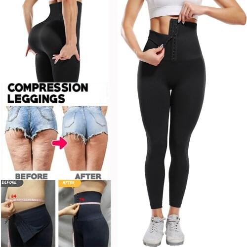 Waist Trainer Butt Lifting Leggings for Woman High Waisted Yoga Compression Pants Tummy Control Gym Workout Tights
