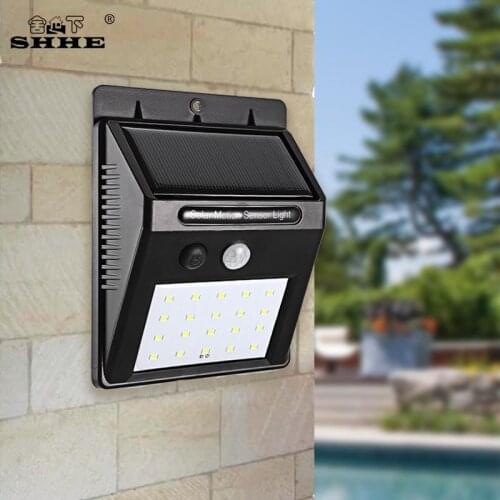 Waterproof 20LED Solar light Bulb Outdoor Garden Street Lamp Decoration PIR Motion Sensor Night Security Wall light Rechargeable