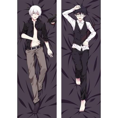 Japan Anime Tokyo Ghoul Hugging Body Pillowcase Throw Bedding Cool Kaneki Ken Printed Pillow Cover Case