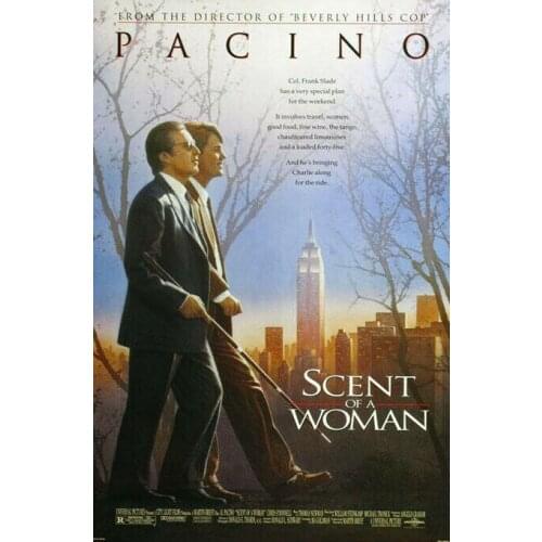 Scent of a Woman Al Pacino Classic Movie A Silk Fabric Wall Poster Art Decor Sticker Bright