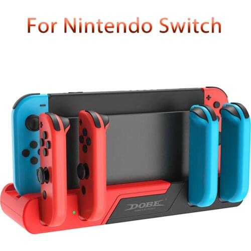 Controller Charger Charging Dock Stand Station Holder 4 Ports For Nintendo Switch NS Joy-Con Game Console Gamepad Accessories