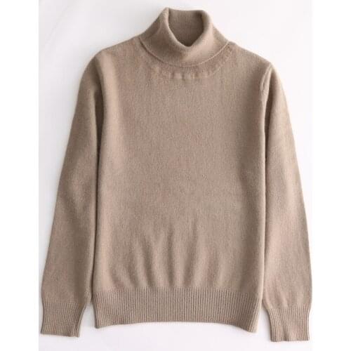 Winter Sweater Women Solid Elastic Slim Women Pullover Knitted Sweater Long Sleeve Pull Femme Turtleneck Sweater High Streetwear