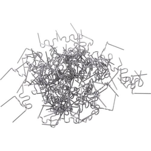 100 Pcs/Set Precut 0.8mm Wave Flat Hot Staples For Plastic Stapler Repair Welder