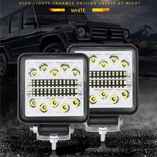 102W 34 LEDs Working Light Screw Base Mount Portable Led Lamp Waterproof For Car Boat Truck Driving Led Working Lamp Cars
