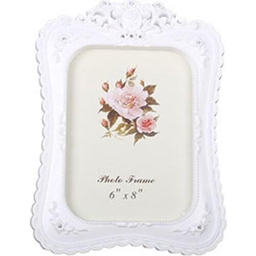 2 Units/pack) Home Photo Frame Resin Standing Picture Frame with Shiny Stones RPF013