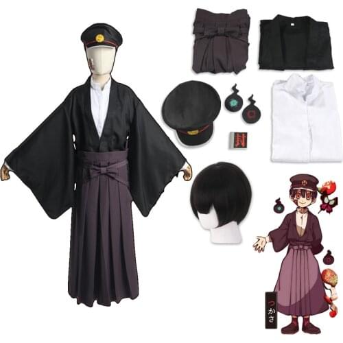 Anime Jibaku Shounen Hanako Kun Cosplay For Adults Woman Man Japanese Kimono Uniform Halloween Costume