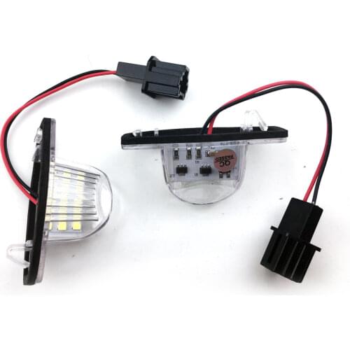 Car flashing 2pcs LED License Plate Light OEM Replacement Kit for Honda CRV Fit Jazz Crosstour Odyssey OEM part No. 34101S60013