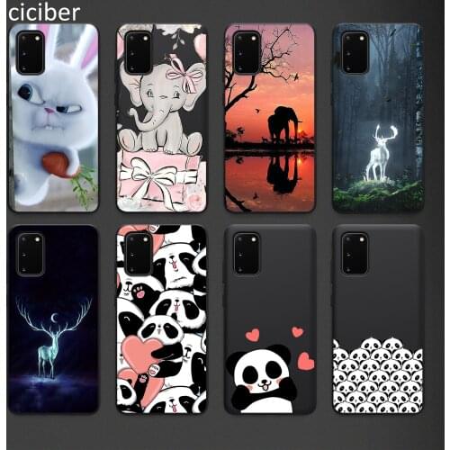 Panda Phone Case for Samsung A50 A40 A70 A51 A71 A20 A20E S10 S20 S9 S8 S7 Edge Ultra Puls Note 10 9 8 Plus Cases Matte Soft