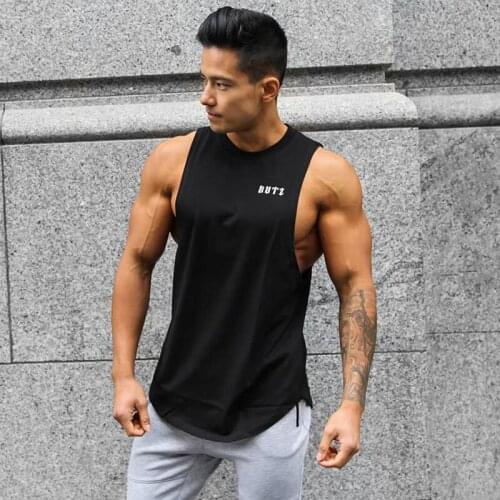 Running Vest Men Tank Top Gym Sleeveless T Shirt Fitness Training Workout Singlet Sport Clothing Bodybuilding Muscle Undershirt