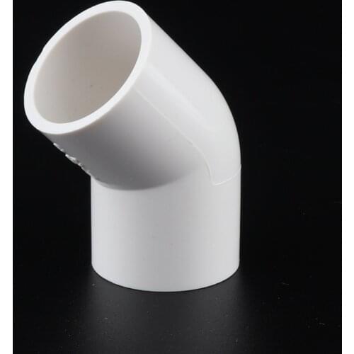 25pcs 25mm Elbow 45 Degree 135 Degree PVC Fittings Plastic Tube Elbow Pipe Joint Water Supply Irrigation Aquarium Circulation