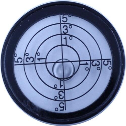 HACCURY Mini Spirit Level Bubble Bulleyes Bubble Level Black Shell Height 10mm
