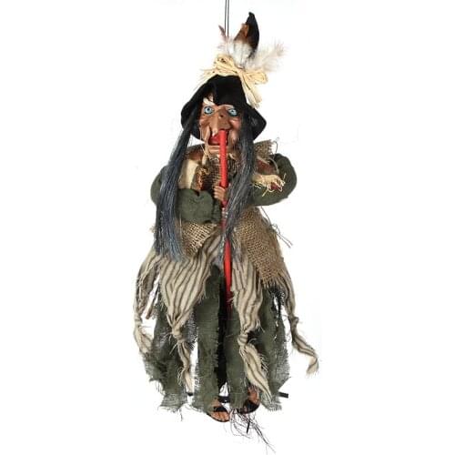 Halloween haunted house bar decoration supplies props terrorist Devil Toys little witch hanging ghost Electronic voice