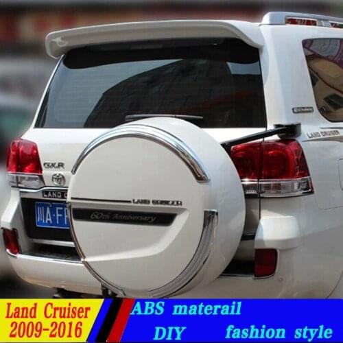 Use for toyota2010-2016 model land cruiser spoiler light High Quality ABS Material Car Rear Wing Primer Color spoiler for FJ200