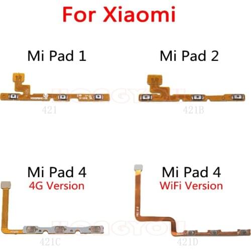 Power Button Switch Volume Button Mute On / Off Key Flex Cable For Xiaomi Mi Pad 4 2 1 PAD 4 MiPad TABLET 4 4G WiFi