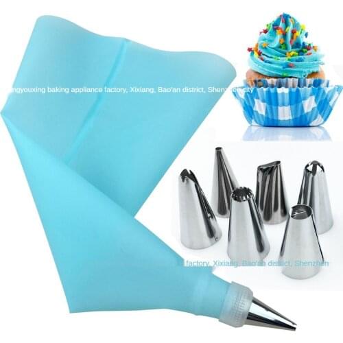 Stainless Steel Mouth of Piping Device 6 Head Pastry Nozzle Set Birthday Cake/Cookie Decorating Mouth DIY Pattern Decoratin