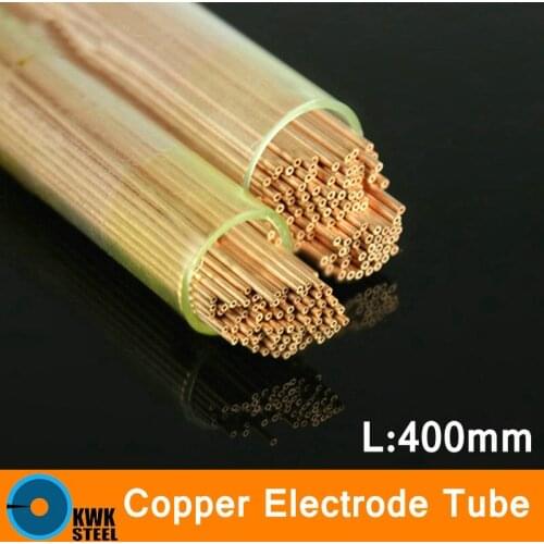 Electrode Tubes 400mm Long Copper Capillary Pipe Small Diameter Tube Pure Red Copper Electrode Material Copper CNC Process Size