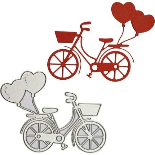 Lovely Bike Bicycle Metal Cutting Dies Stencil For Scrapbooking Paper Card Album Photo Craft Art Embossing Decorative Card Craft