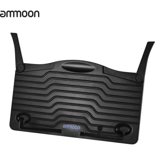 Ammoon Mini Desktop Music Stand Portable Cookbook Tablet Smartphone Book Reading Document Stand Holder Lightweight ABS Material