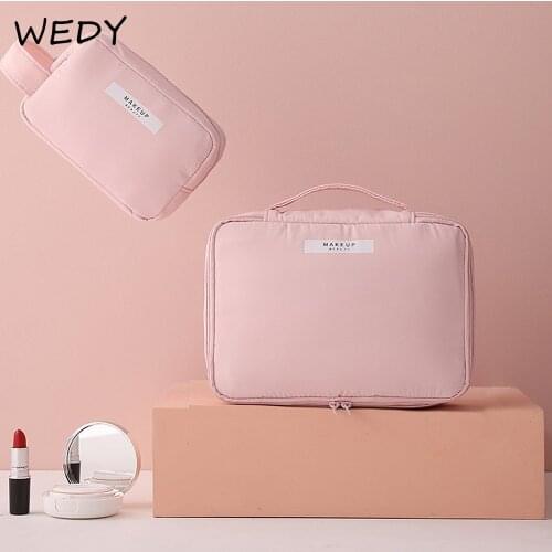 Portable Toiletry Bag Women Simple Cosmetic Bag Large Capacity Makeup Box Necesserie Organizer Beauty Box Cosmetic Storage Case
