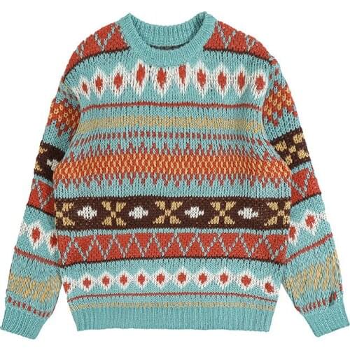 2021 Spring Autumn New Men Oversized Sweater Fashion Korean Warm Streetwear Casual Loose Knitted Pullovers Harajuku