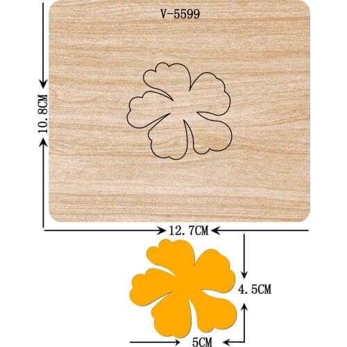 New flowers wooden dies cutting dies for scrapbooking Multiple sizes V-5599