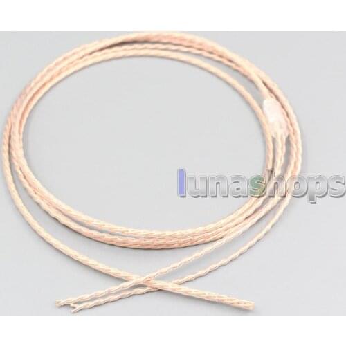 Bulk 1.2m Pure PCOCC Headphone Earphone Cable DIY Custom or repair earphone wire LN004810
