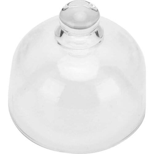 Clear Glass Small Object Storage Case Watch Movement Protector Dustproof 87x80mm