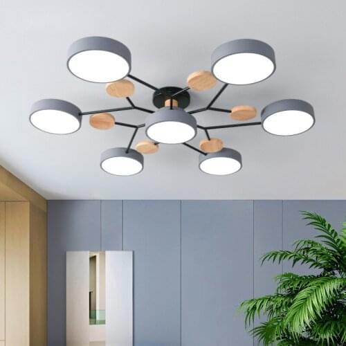Nordic Personality Macaron Ceiling Lamp Modern Creative Led Light for Dining Room Study Bedroom Living Room Decor Ceiling Lamps