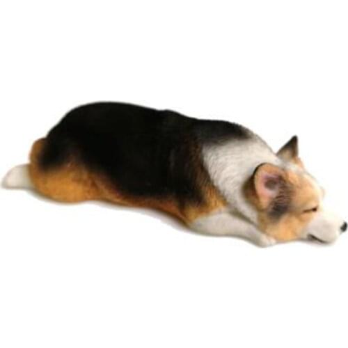Mr.Z Sleeping mini Pet Dog simulation animal model toy For car home decoration model toy gifts