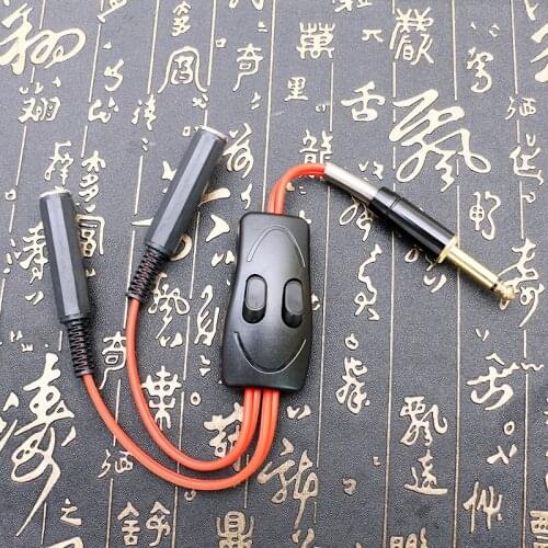 Tattoo Power Supply Accessories Tattoo Clip Cord Divided into Two Interfaces 38cm TPS5128