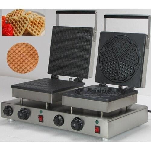 110v _220v Electric Nonstick heart shaped Belgian Waffle Maker