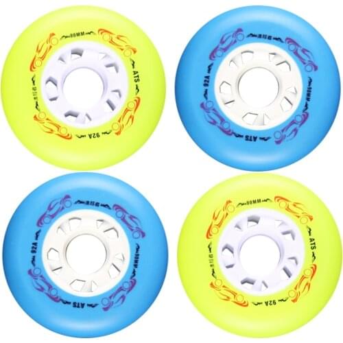 16 wheels 80mm 92A yellow 8 wheels 80mm 92A Blue 8 wheels 76mm 92A Blue