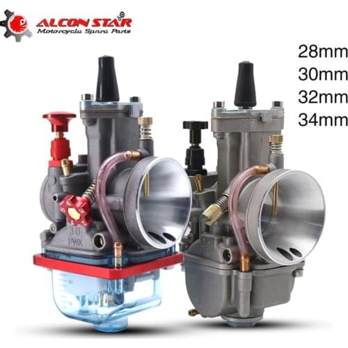 Alconstar Universal 28 30 32 34mm With Power Jet For Racing Motorcycle ATV For Yamaha Suzuki Honda KTM 125-300cc Dirt Bike
